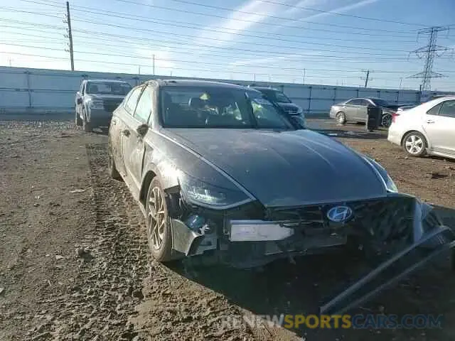 11 fotografías del automóvil dañado 5NPEF4JAXLH035350 HYUNDAI SONATA 2020