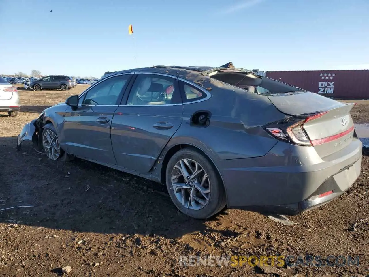 2 fotografías del automóvil dañado 5NPEF4JAXLH035350 HYUNDAI SONATA 2020