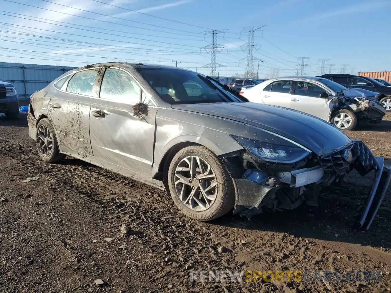 4 fotografías del automóvil dañado 5NPEF4JAXLH035350 HYUNDAI SONATA 2020