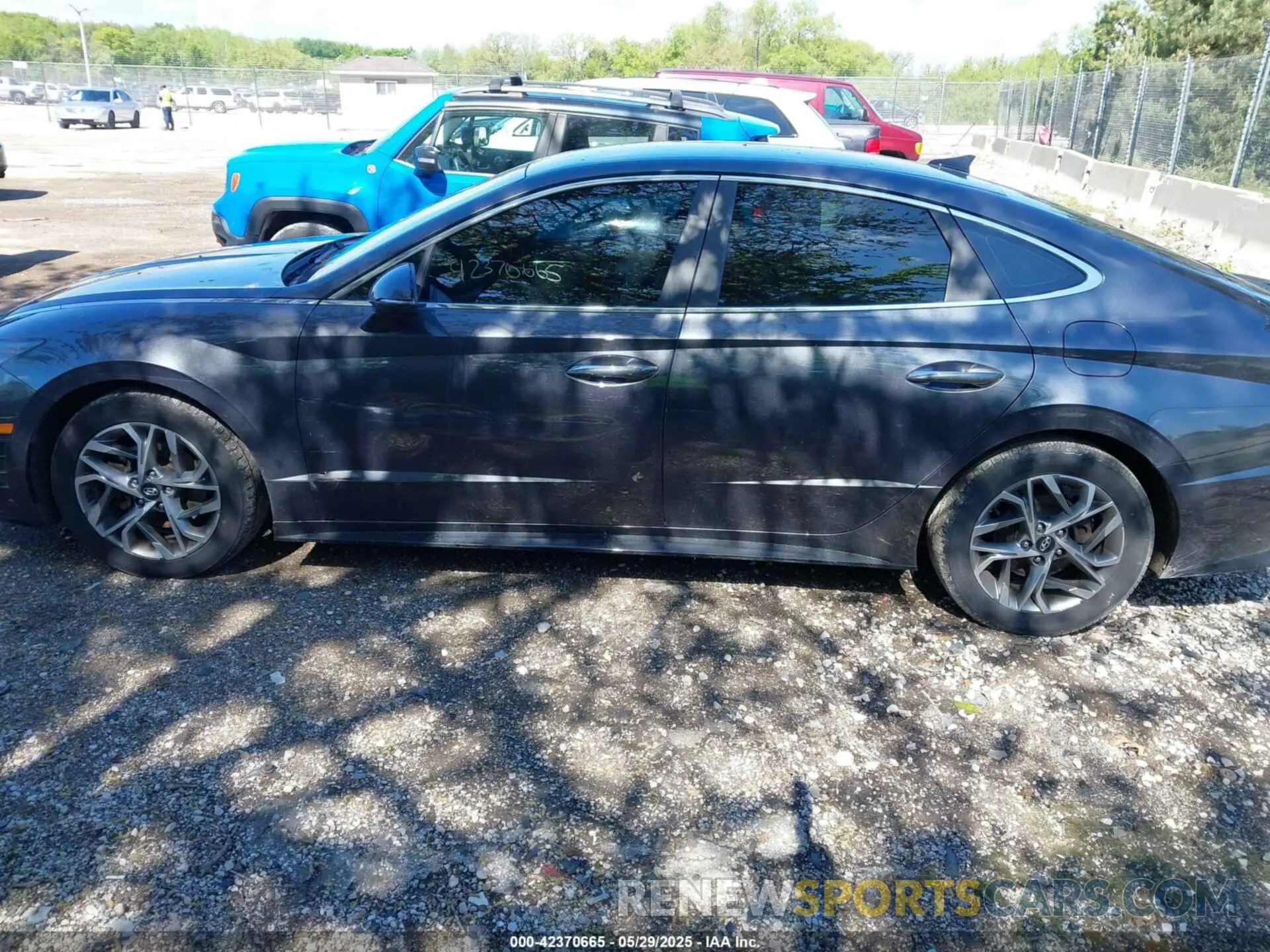 14 fotografías del automóvil dañado 5NPEF4JAXLH035736 HYUNDAI SONATA 2020