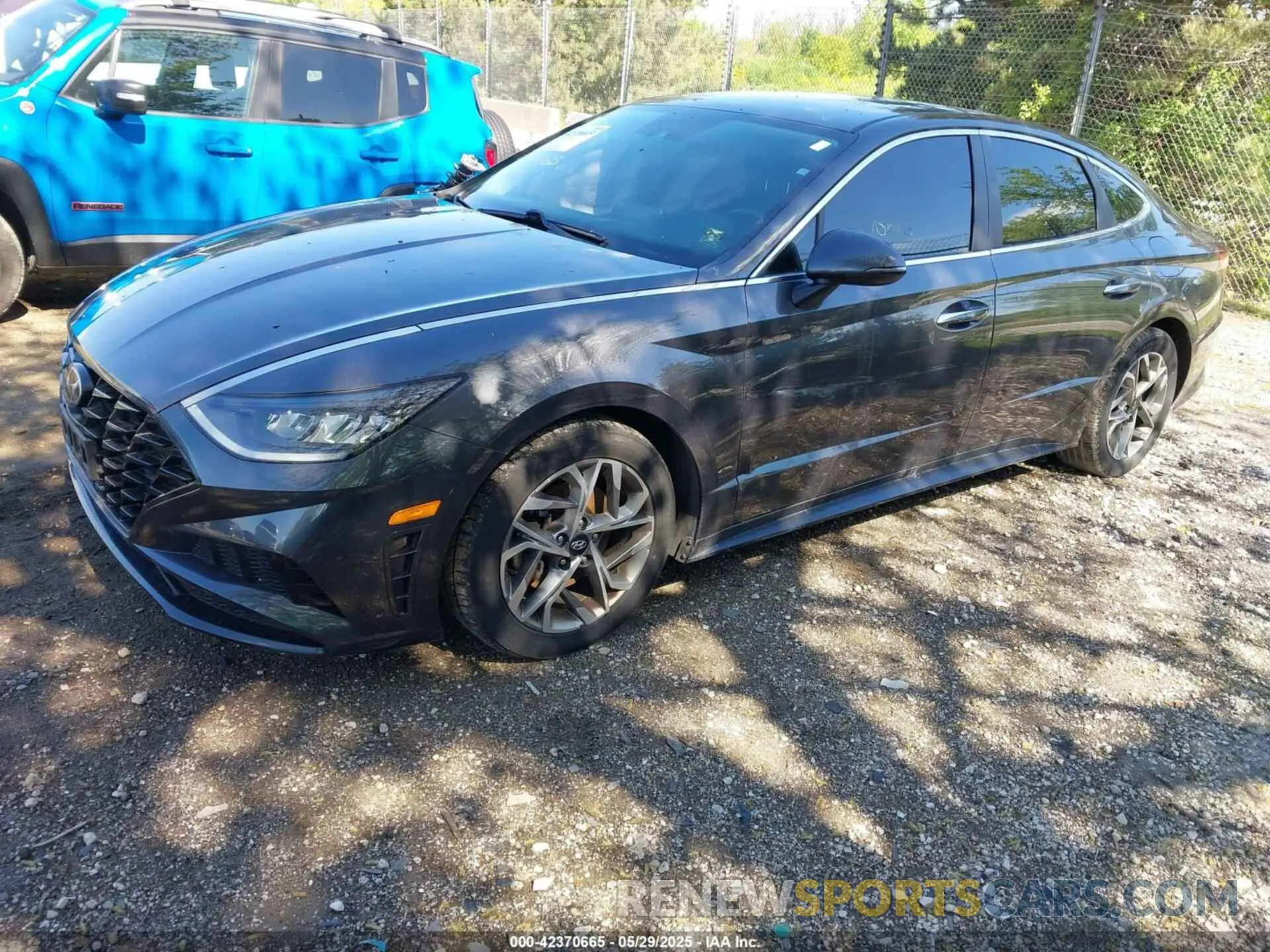 2 fotografías del automóvil dañado 5NPEF4JAXLH035736 HYUNDAI SONATA 2020