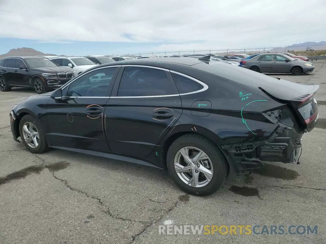 2 fotografías del automóvil dañado 5NPEG4JA0LH027187 HYUNDAI SONATA 2020