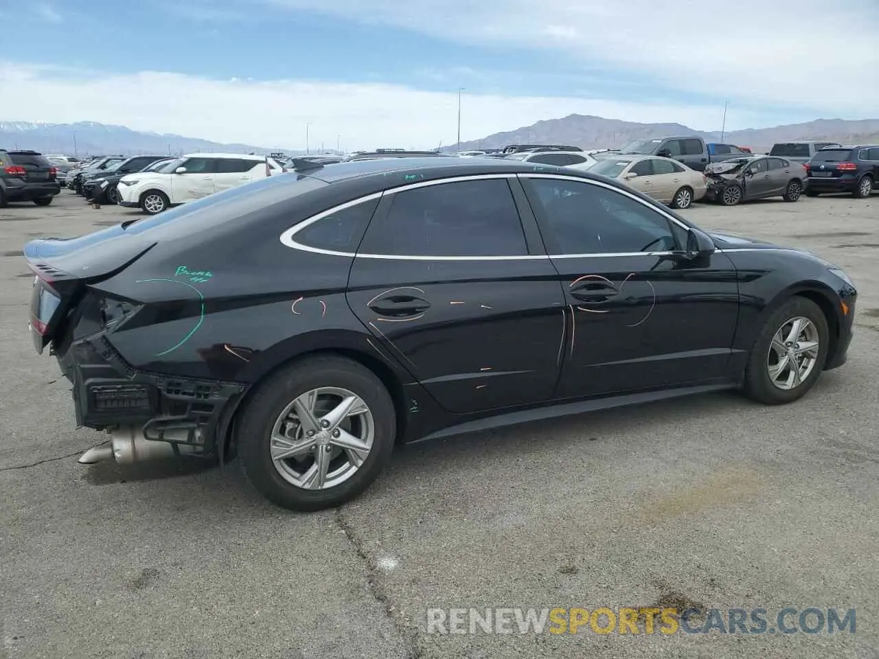 3 fotografías del automóvil dañado 5NPEG4JA0LH027187 HYUNDAI SONATA 2020