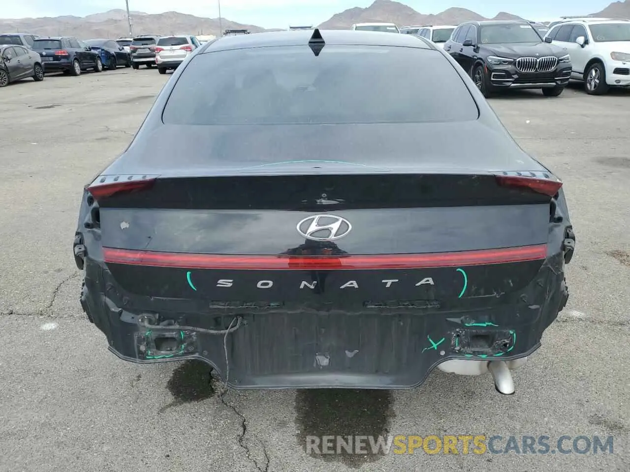 6 fotografías del automóvil dañado 5NPEG4JA0LH027187 HYUNDAI SONATA 2020