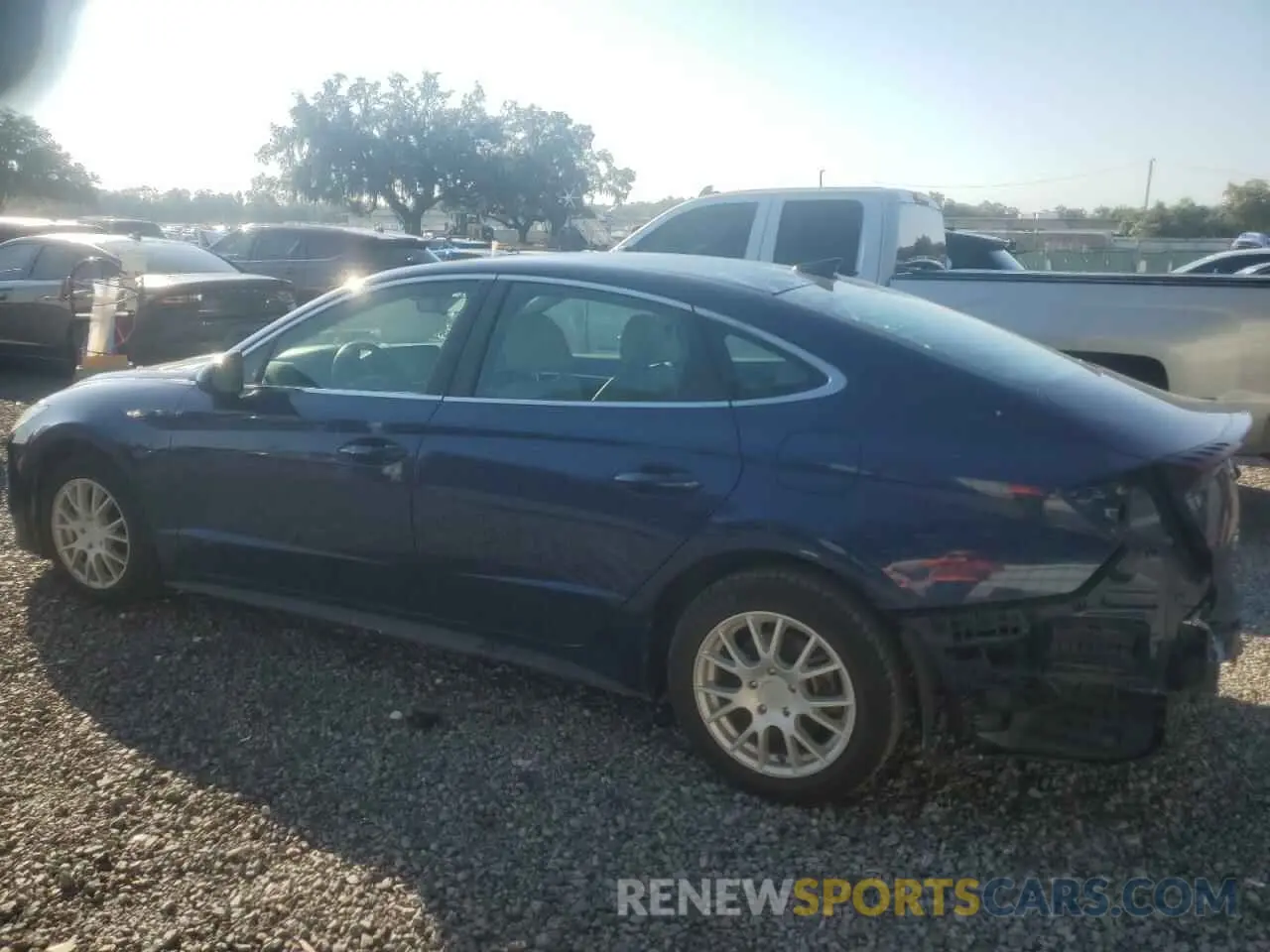 2 fotografías del automóvil dañado 5NPEG4JA1LH002878 HYUNDAI SONATA 2020