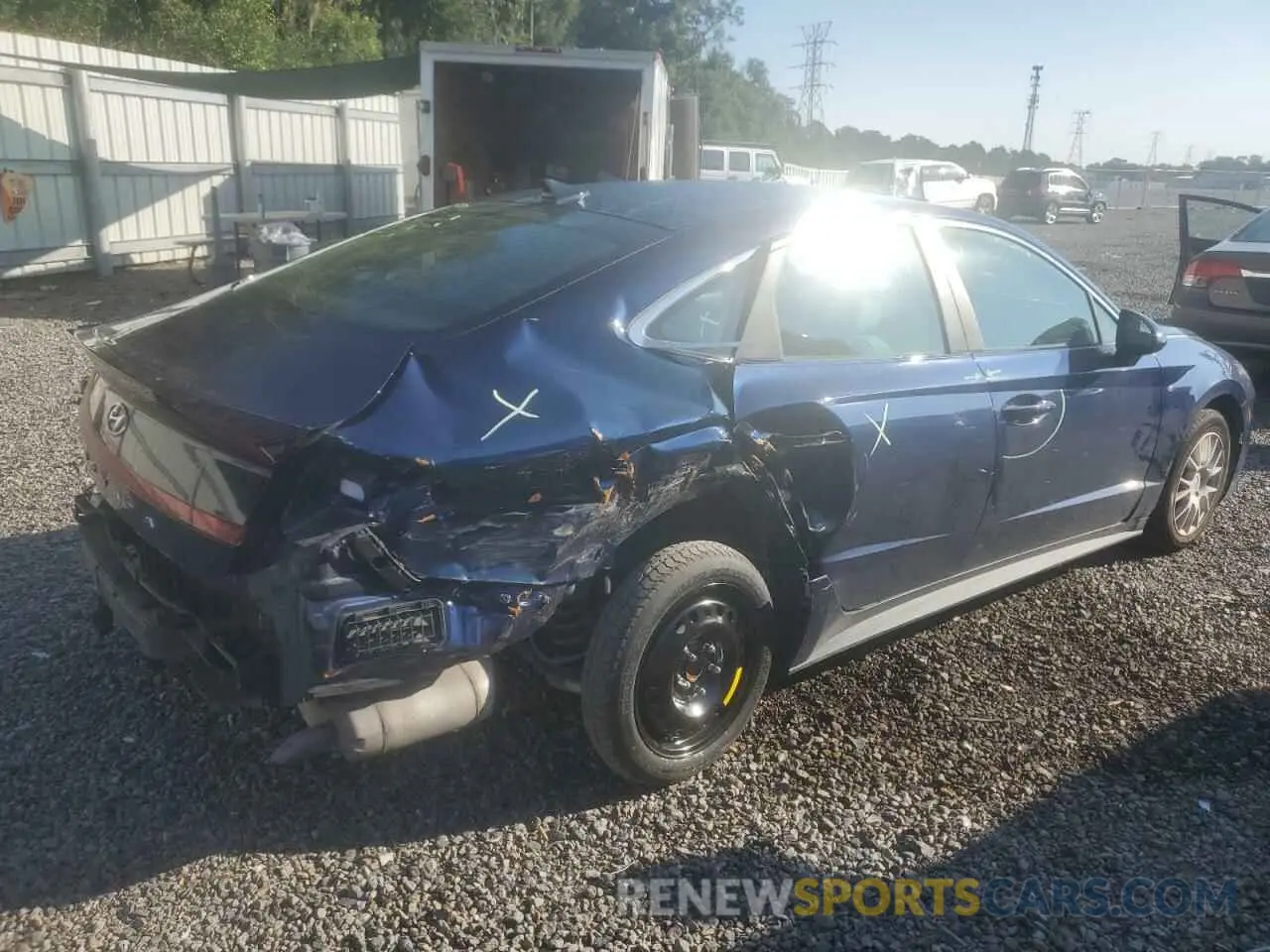 3 fotografías del automóvil dañado 5NPEG4JA1LH002878 HYUNDAI SONATA 2020