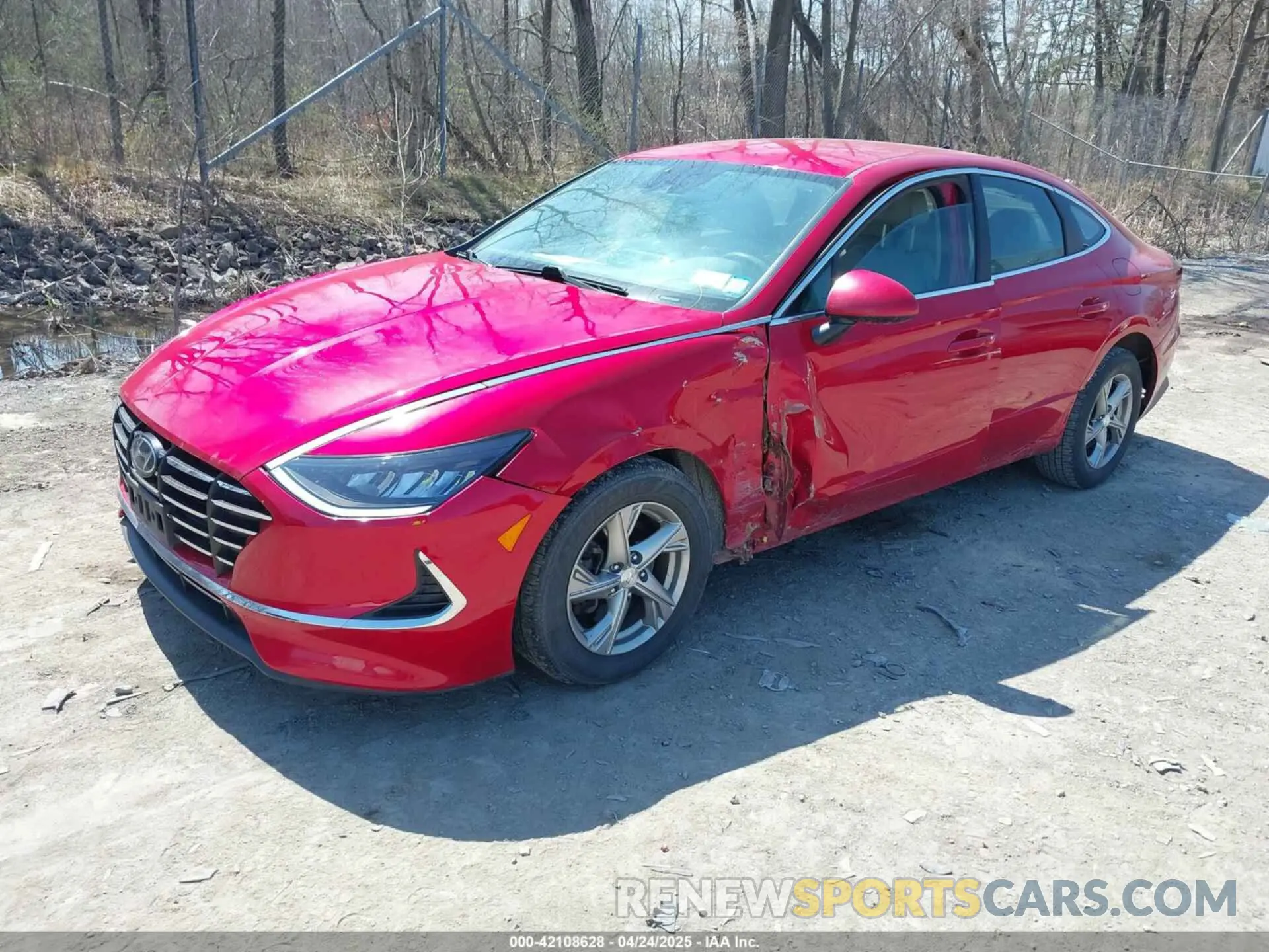 2 fotografías del automóvil dañado 5NPEG4JA3LH021755 HYUNDAI SONATA 2020