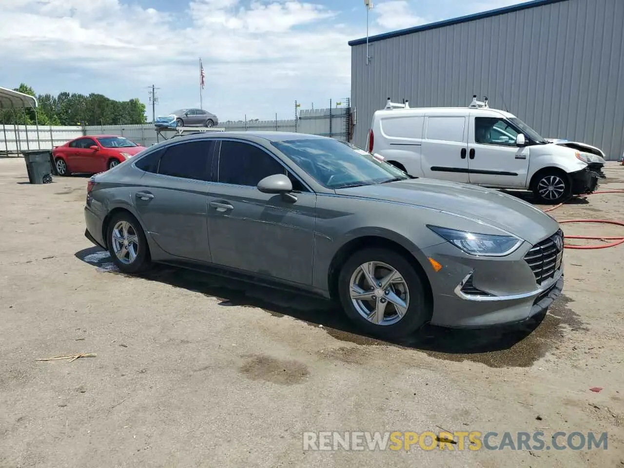 4 fotografías del automóvil dañado 5NPEG4JA3LH062533 HYUNDAI SONATA 2020