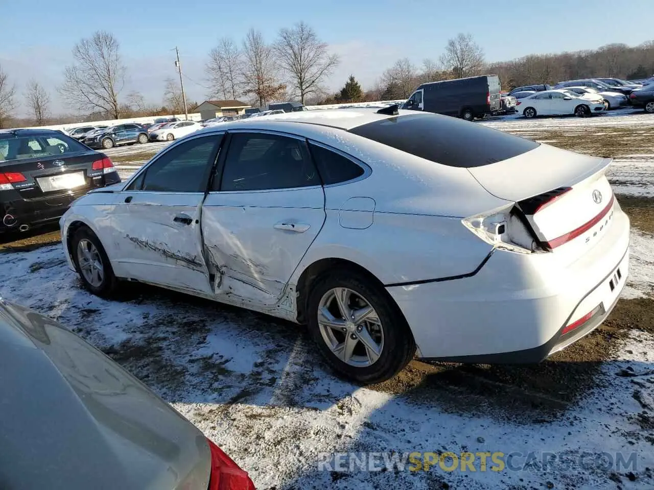 2 fotografías del automóvil dañado 5NPEG4JA4LH049368 HYUNDAI SONATA 2020