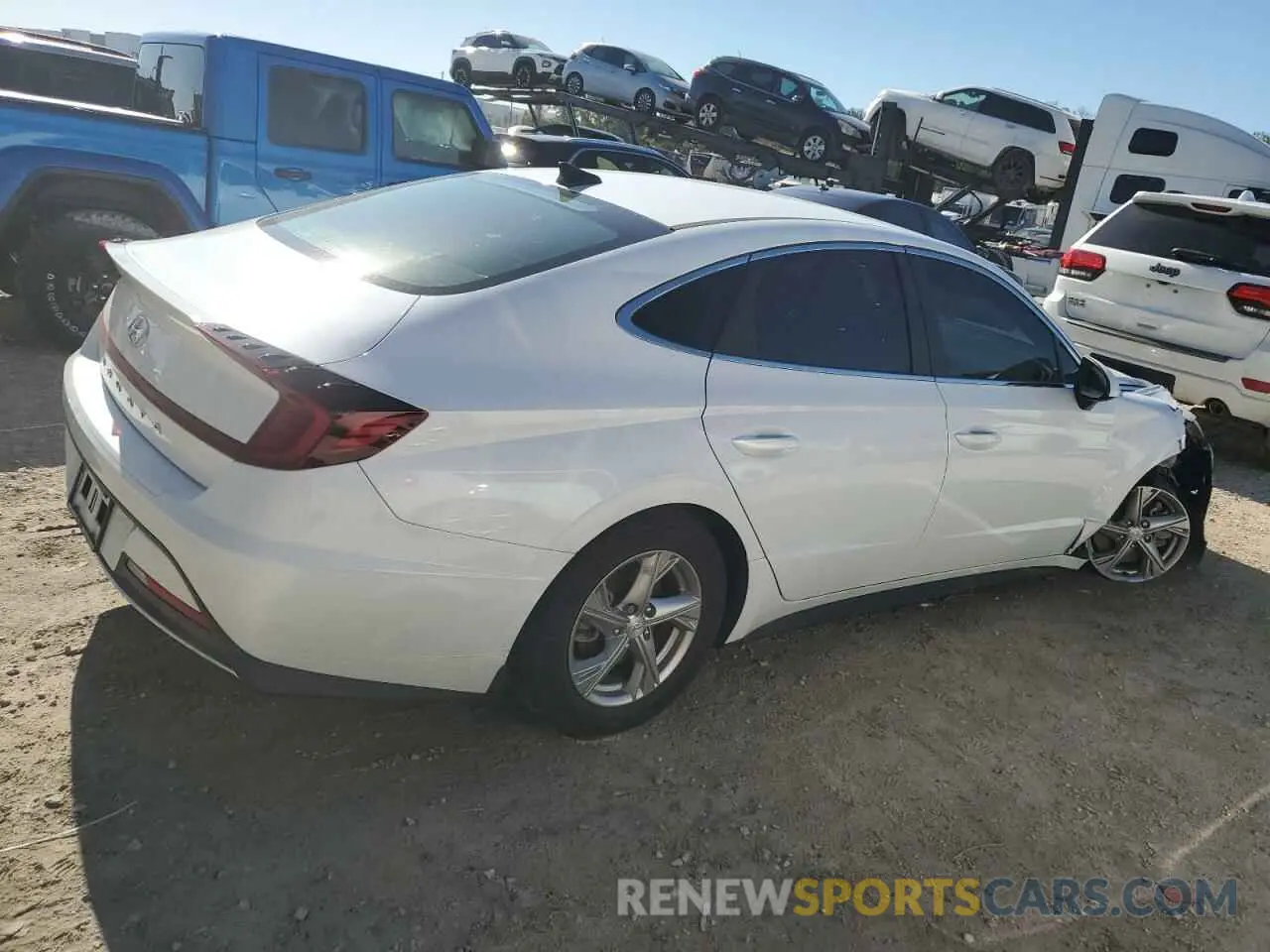 3 fotografías del automóvil dañado 5NPEG4JA5LH036662 HYUNDAI SONATA 2020