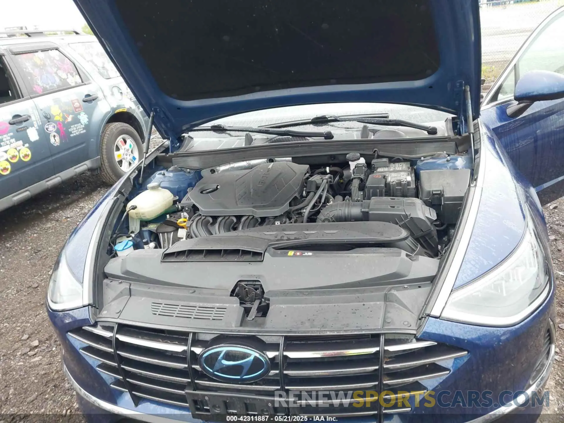 10 fotografías del automóvil dañado 5NPEG4JA5LH038881 HYUNDAI SONATA 2020