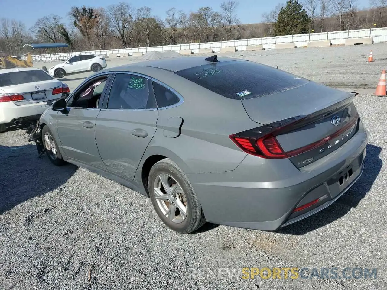 2 fotografías del automóvil dañado 5NPEG4JA6LH008286 HYUNDAI SONATA 2020