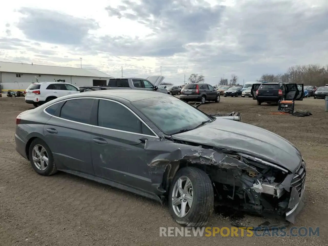 4 fotografías del automóvil dañado 5NPEG4JA6LH054118 HYUNDAI SONATA 2020