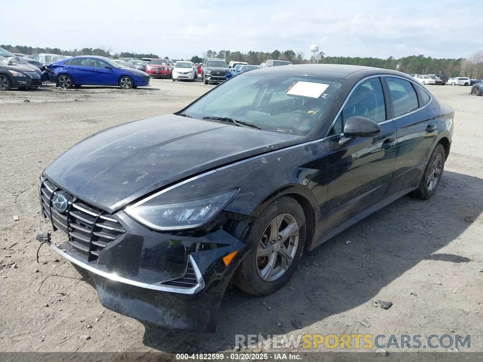 2 fotografías del automóvil dañado 5NPEG4JA9LH056882 HYUNDAI SONATA 2020