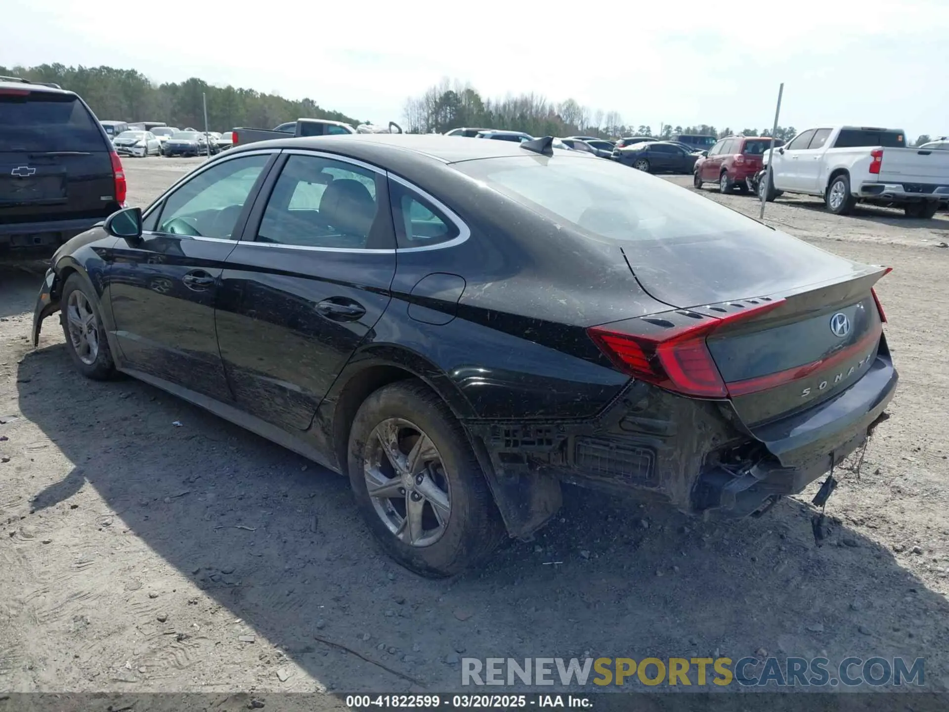 3 fotografías del automóvil dañado 5NPEG4JA9LH056882 HYUNDAI SONATA 2020