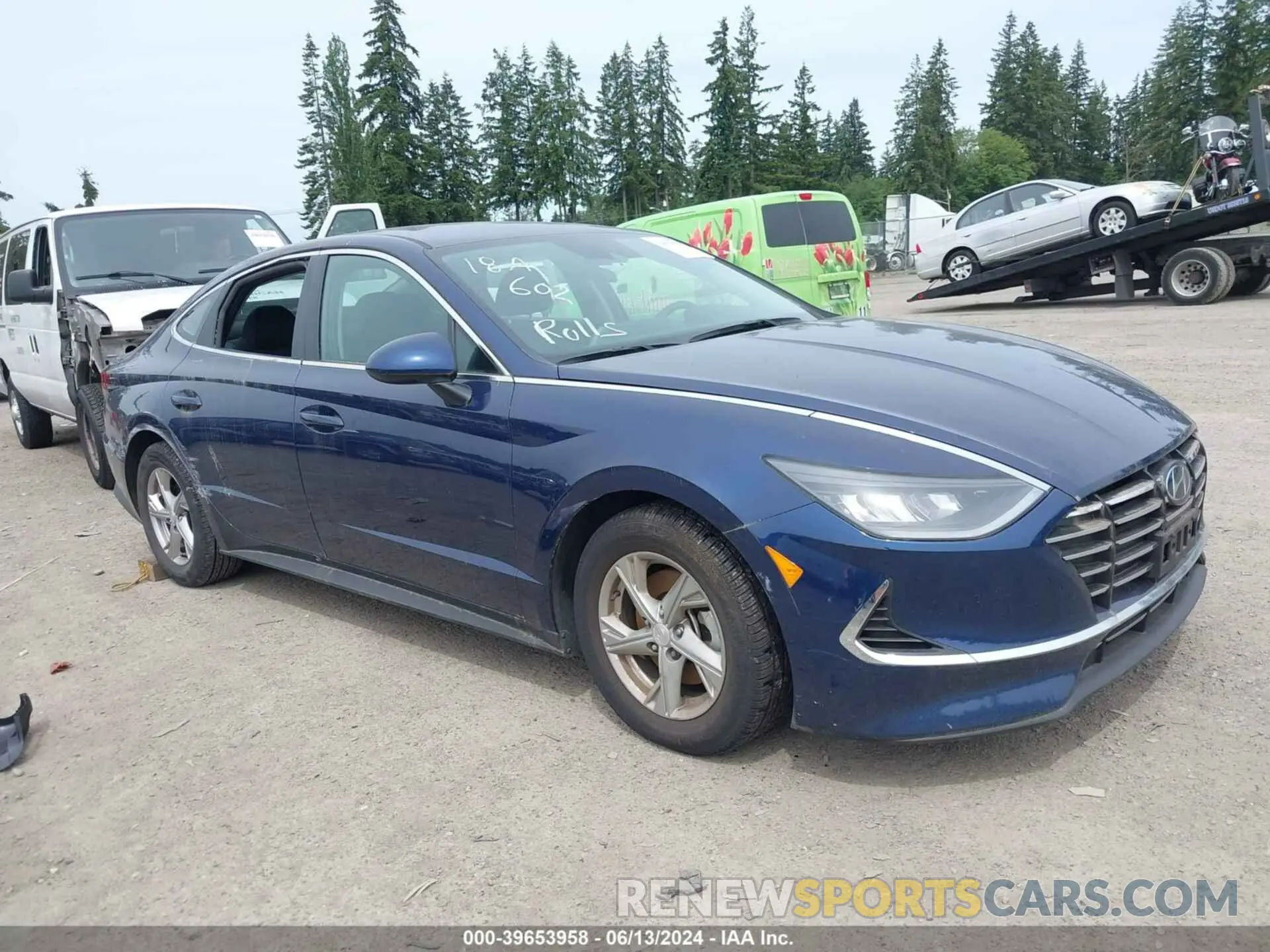 12 fotografías del automóvil dañado 5NPEG4JA9LH059362 HYUNDAI SONATA 2020