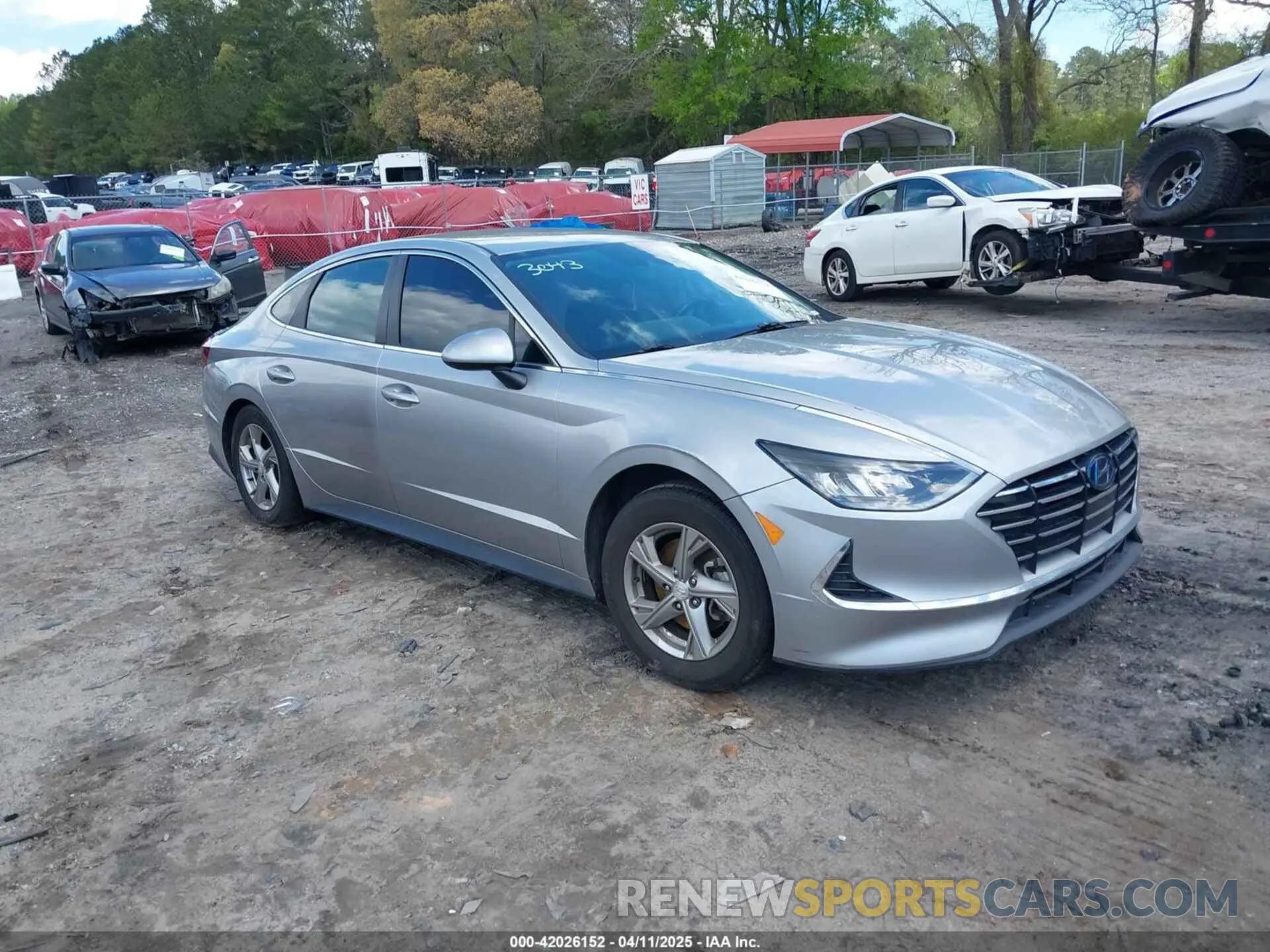 1 fotografías del automóvil dañado 5NPEG4JAXLH003043 HYUNDAI SONATA 2020