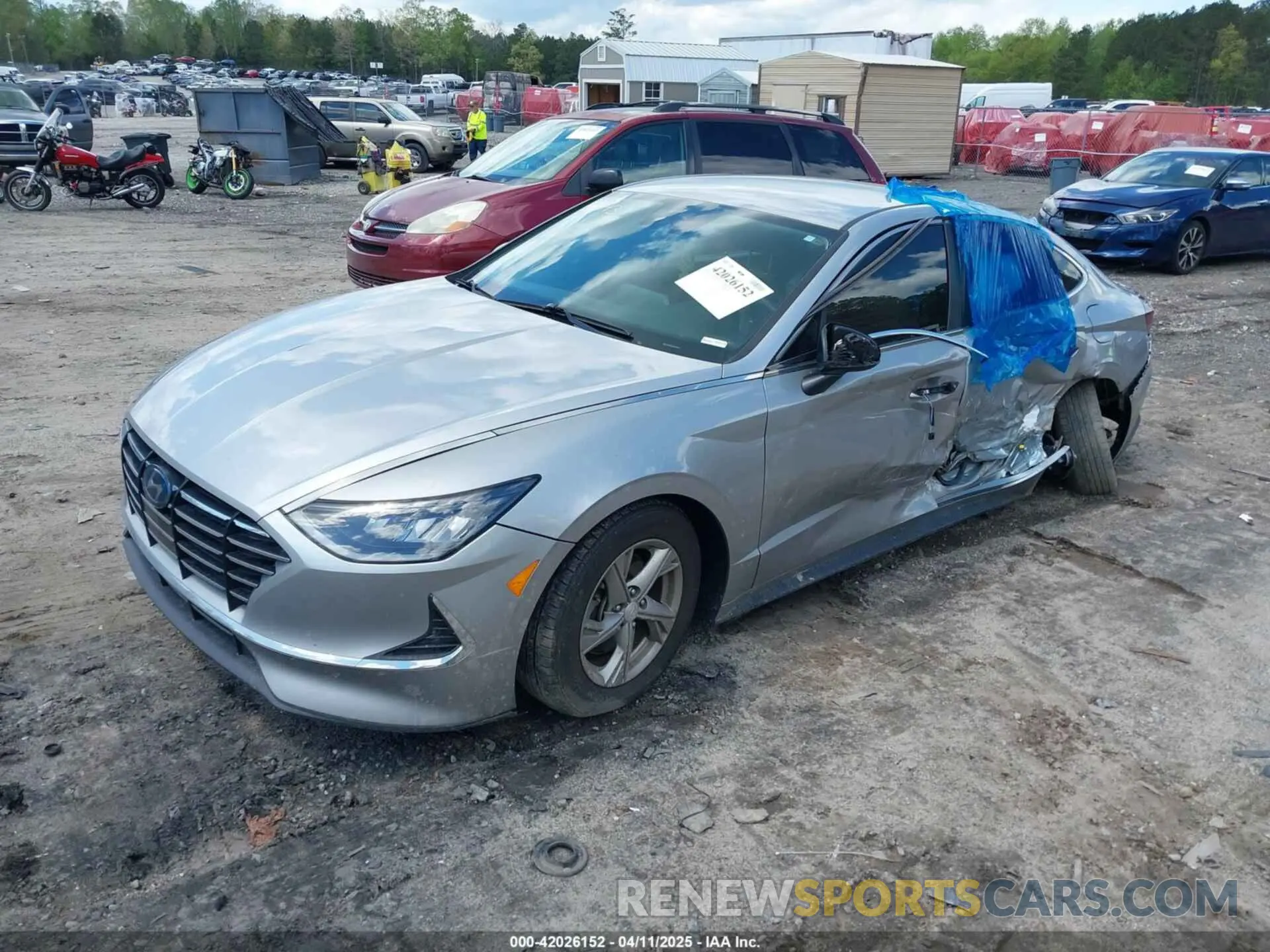 2 fotografías del automóvil dañado 5NPEG4JAXLH003043 HYUNDAI SONATA 2020
