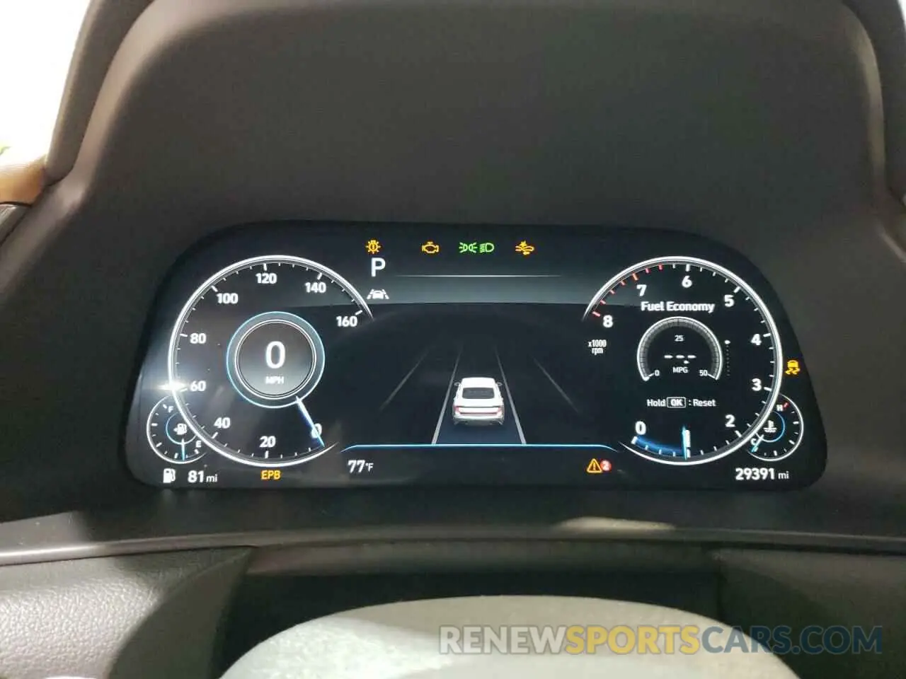 9 fotografías del automóvil dañado 5NPEH4J20LH013716 HYUNDAI SONATA 2020
