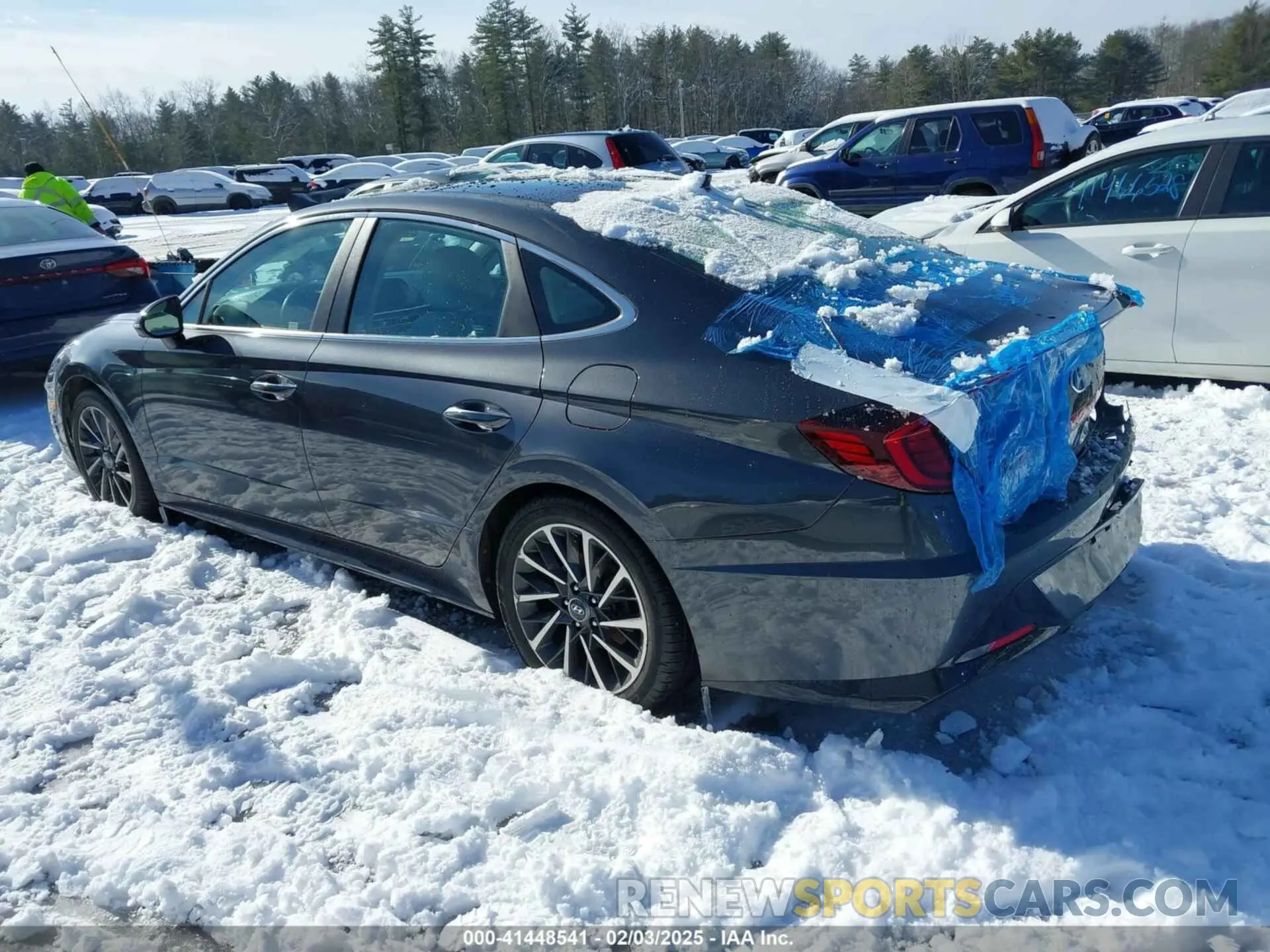 3 fotografías del automóvil dañado 5NPEH4J20LH040737 HYUNDAI SONATA 2020