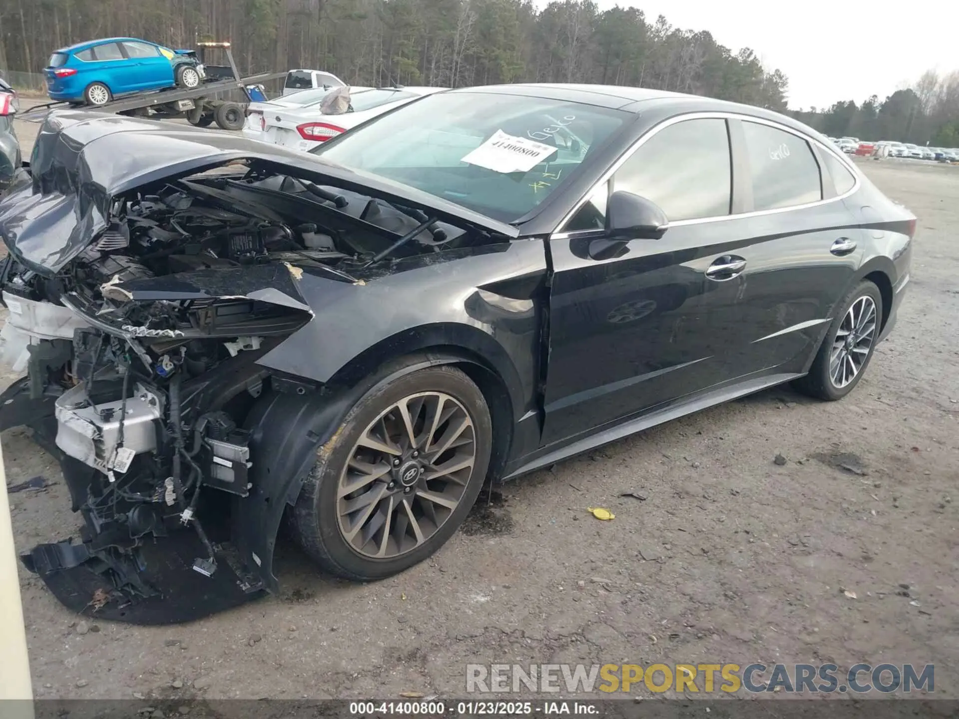 2 fotografías del automóvil dañado 5NPEH4J22LH009960 HYUNDAI SONATA 2020