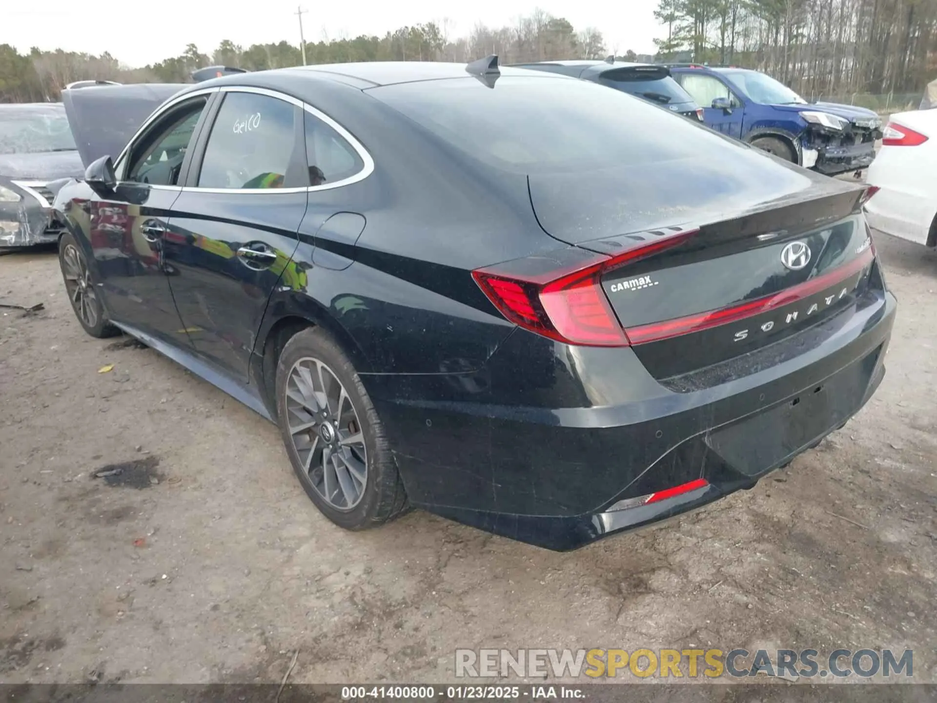 3 fotografías del automóvil dañado 5NPEH4J22LH009960 HYUNDAI SONATA 2020