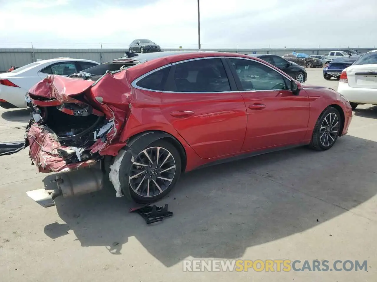 3 fotografías del automóvil dañado 5NPEH4J22LH010316 HYUNDAI SONATA 2020