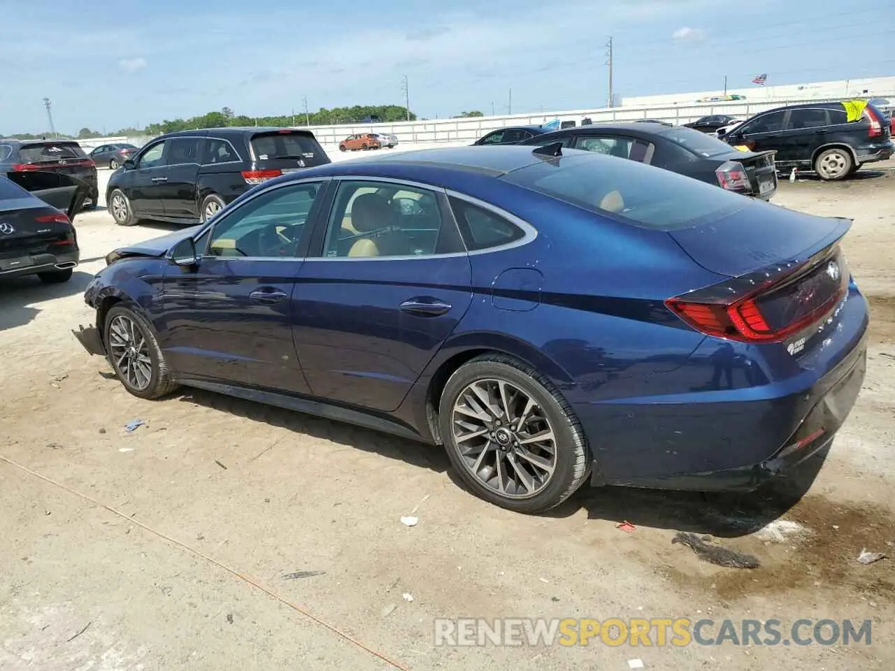 2 fotografías del automóvil dañado 5NPEH4J22LH044353 HYUNDAI SONATA 2020