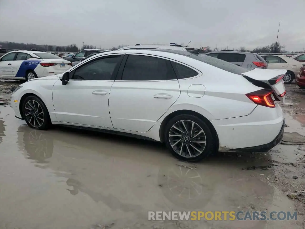 2 fotografías del automóvil dañado 5NPEH4J23LH023480 HYUNDAI SONATA 2020