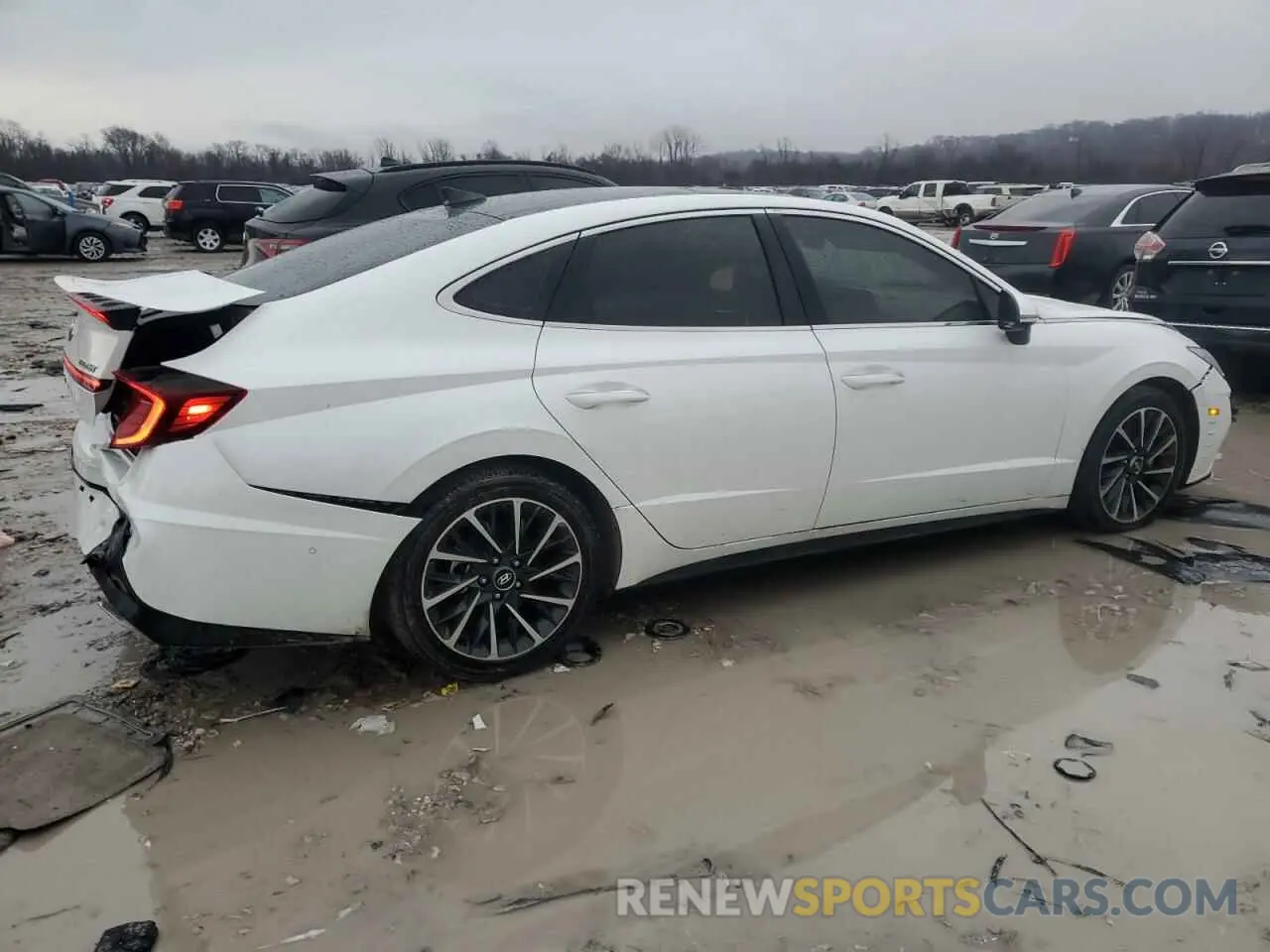 3 fotografías del automóvil dañado 5NPEH4J23LH023480 HYUNDAI SONATA 2020