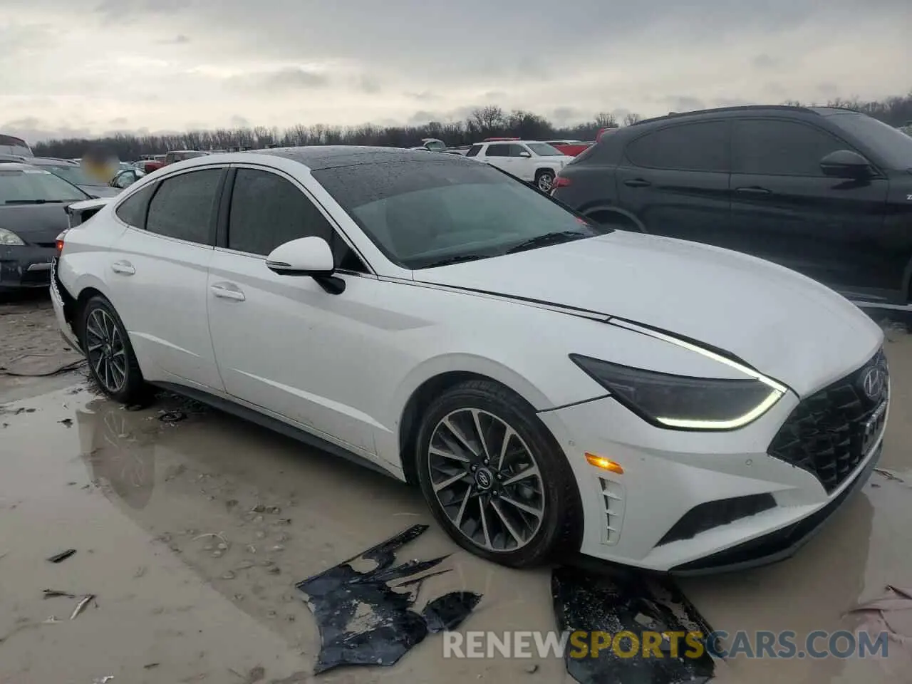 4 fotografías del automóvil dañado 5NPEH4J23LH023480 HYUNDAI SONATA 2020