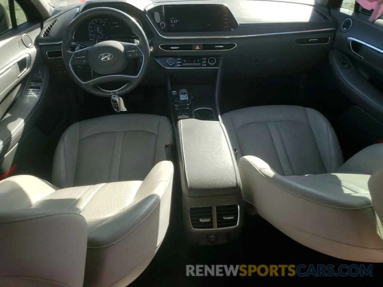 8 fotografías del automóvil dañado 5NPEH4J27LH002700 HYUNDAI SONATA 2020