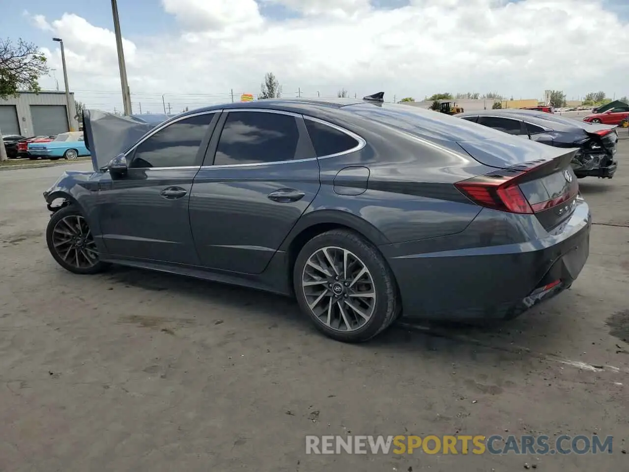 2 fotografías del automóvil dañado 5NPEH4J27LH006570 HYUNDAI SONATA 2020