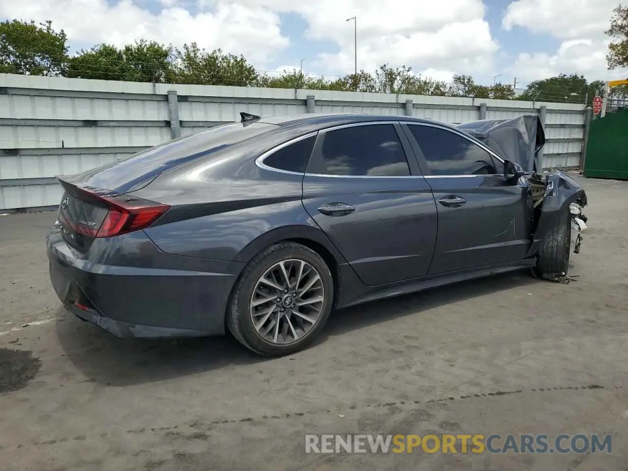 3 fotografías del automóvil dañado 5NPEH4J27LH006570 HYUNDAI SONATA 2020