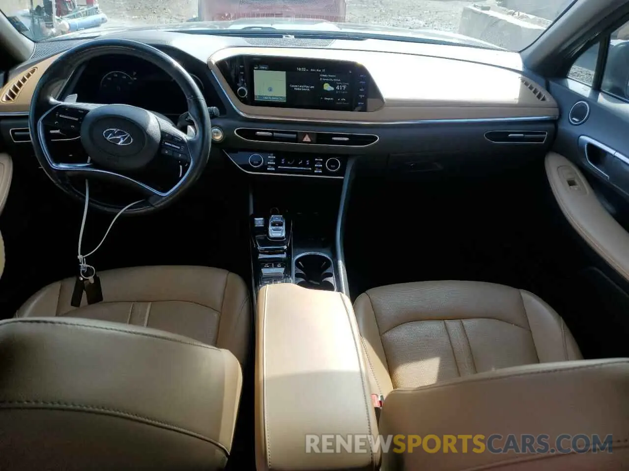 8 fotografías del automóvil dañado 5NPEH4J27LH044266 HYUNDAI SONATA 2020
