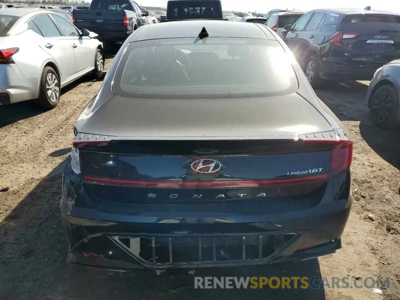 6 fotografías del automóvil dañado 5NPEH4J28LH027783 HYUNDAI SONATA 2020