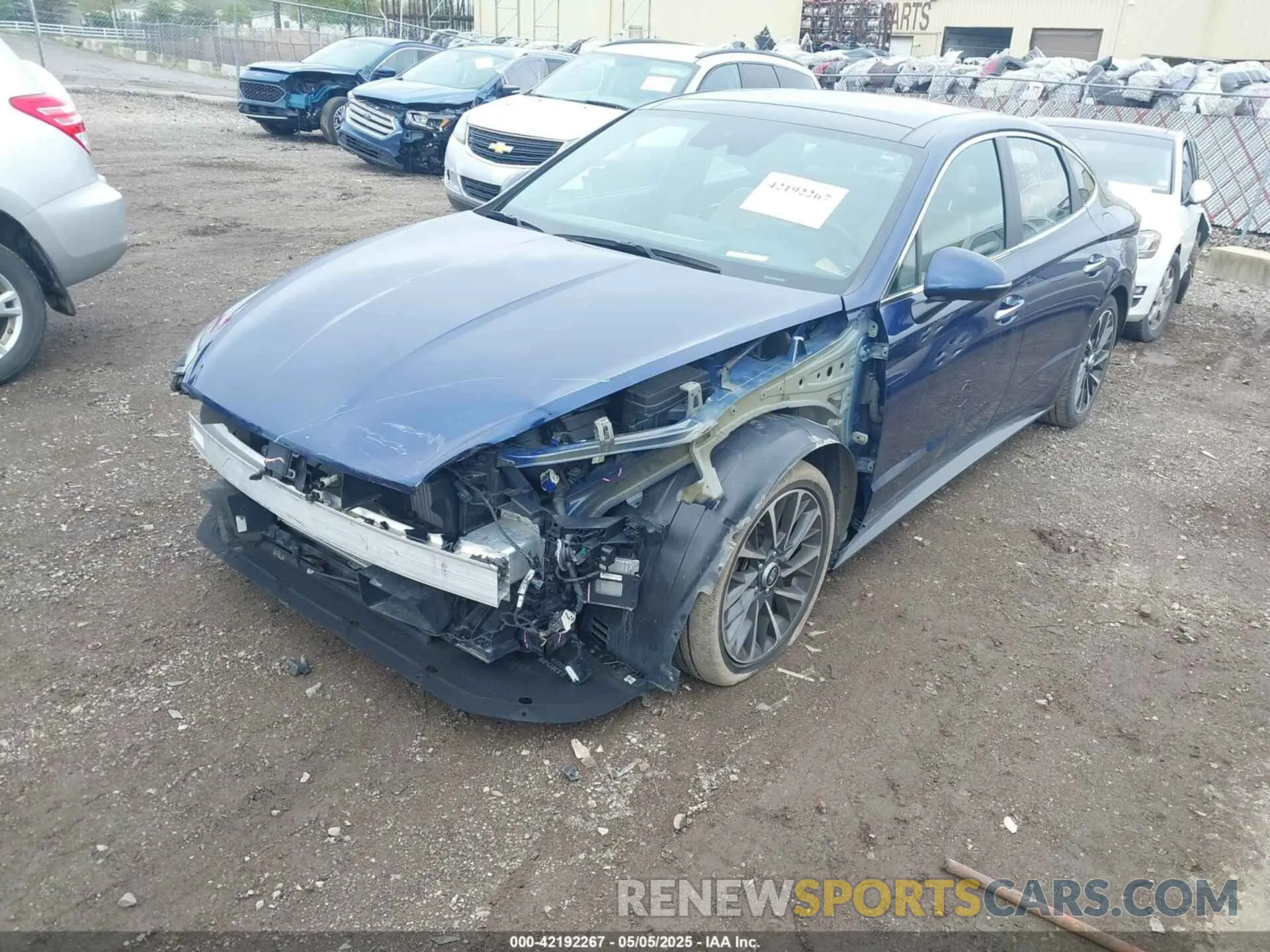 2 fotografías del automóvil dañado 5NPEH4J28LH040498 HYUNDAI SONATA 2020