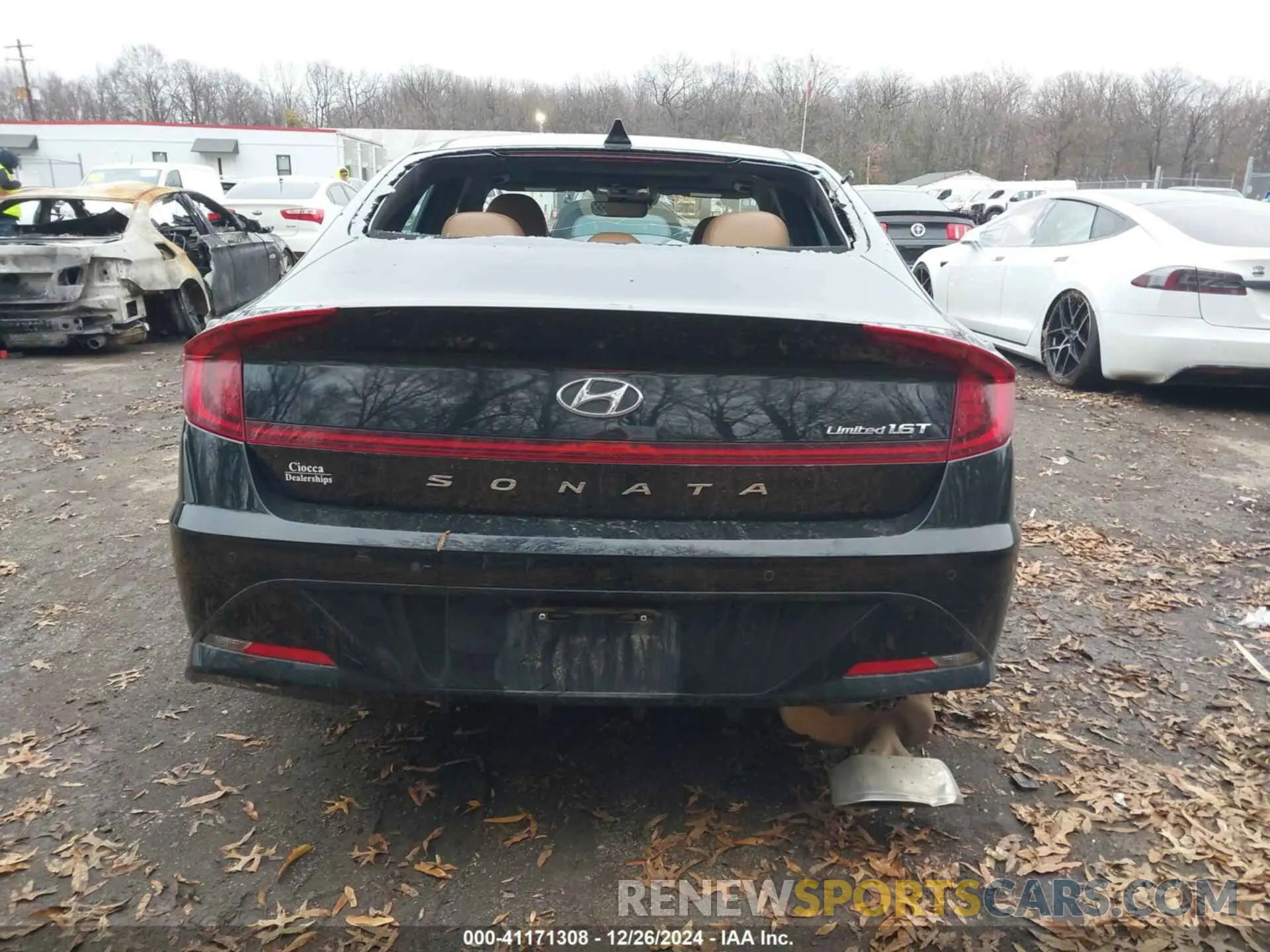 17 fotografías del automóvil dañado 5NPEH4J29LH029932 HYUNDAI SONATA 2020