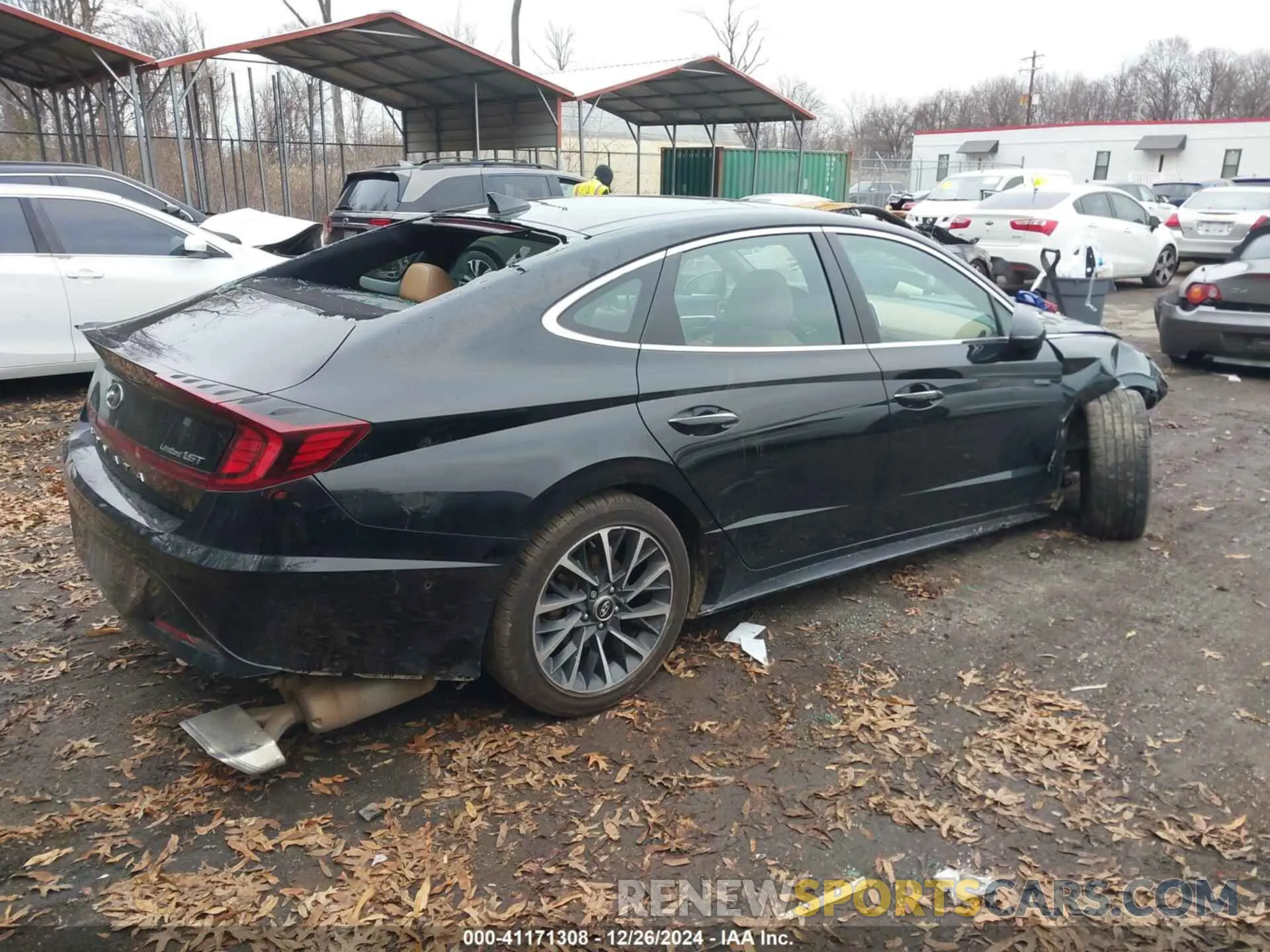 4 fotografías del automóvil dañado 5NPEH4J29LH029932 HYUNDAI SONATA 2020