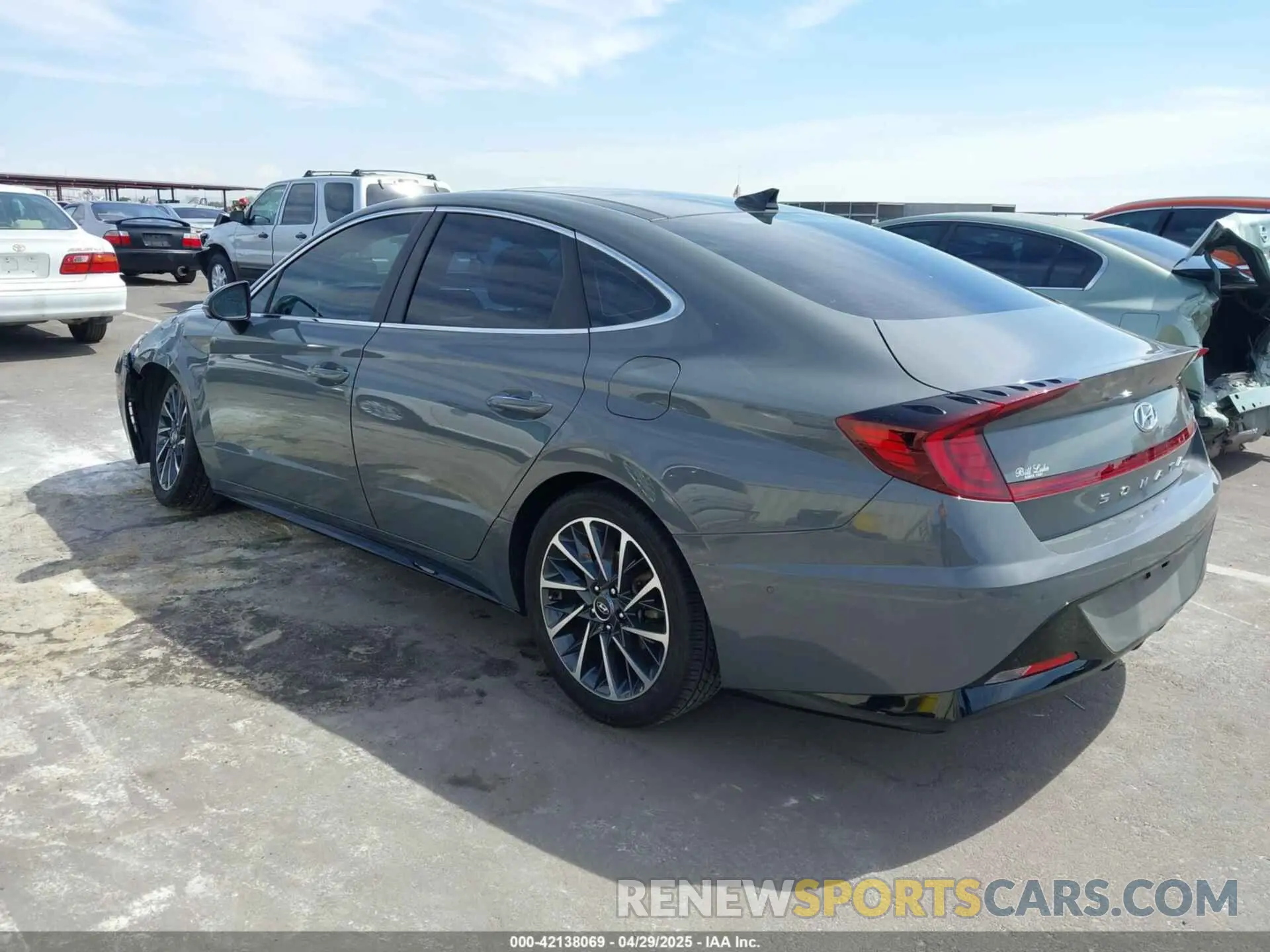 3 fotografías del automóvil dañado 5NPEH4J29LH050604 HYUNDAI SONATA 2020
