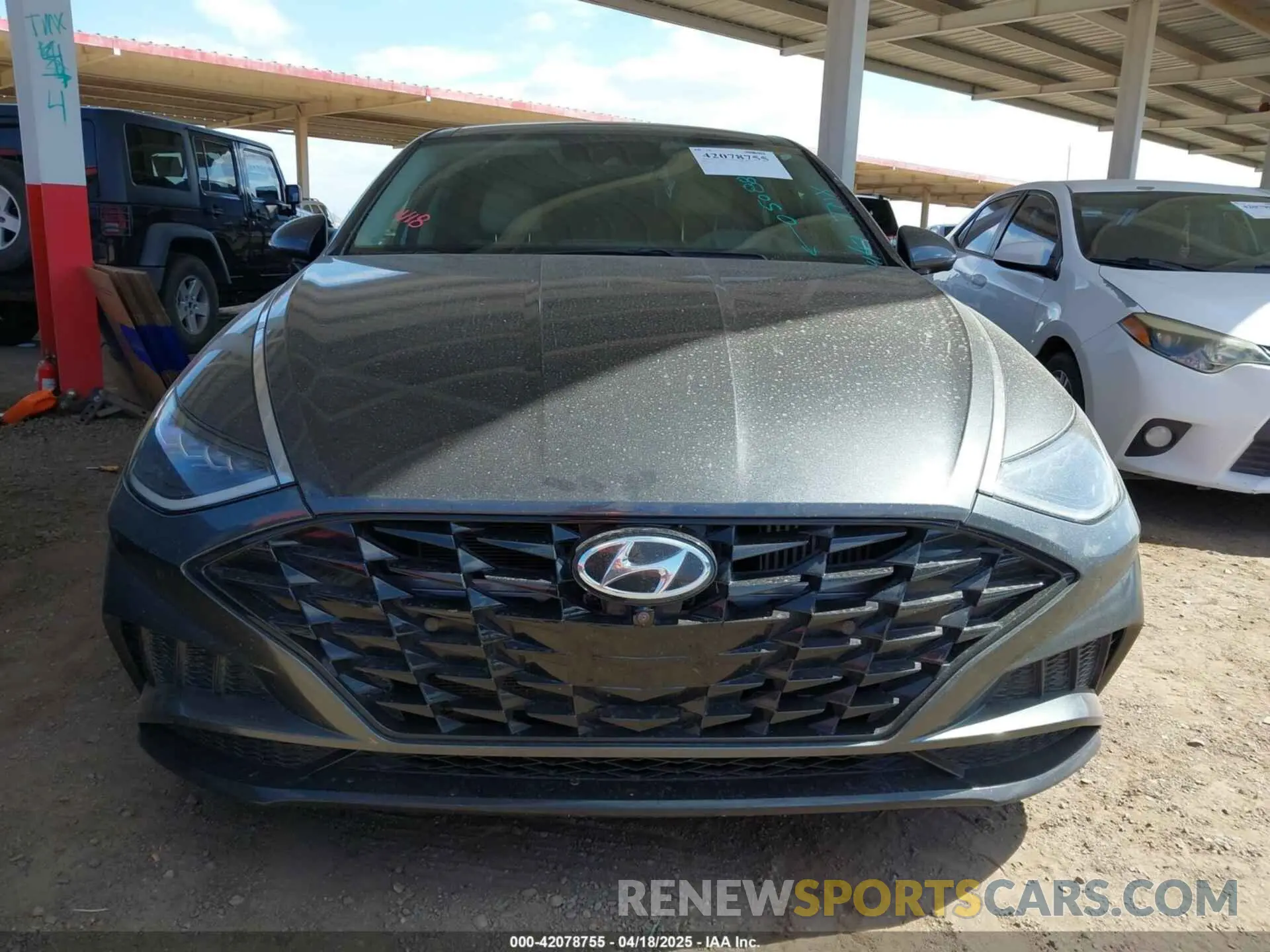 6 fotografías del automóvil dañado 5NPEH4J2XLH050885 HYUNDAI SONATA 2020