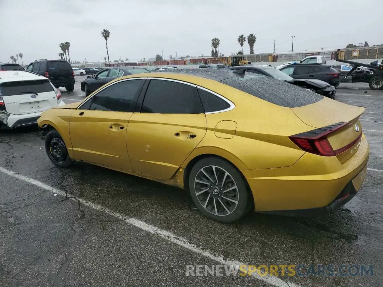 2 fotografías del automóvil dañado 5NPEJ4J20LH019228 HYUNDAI SONATA 2020