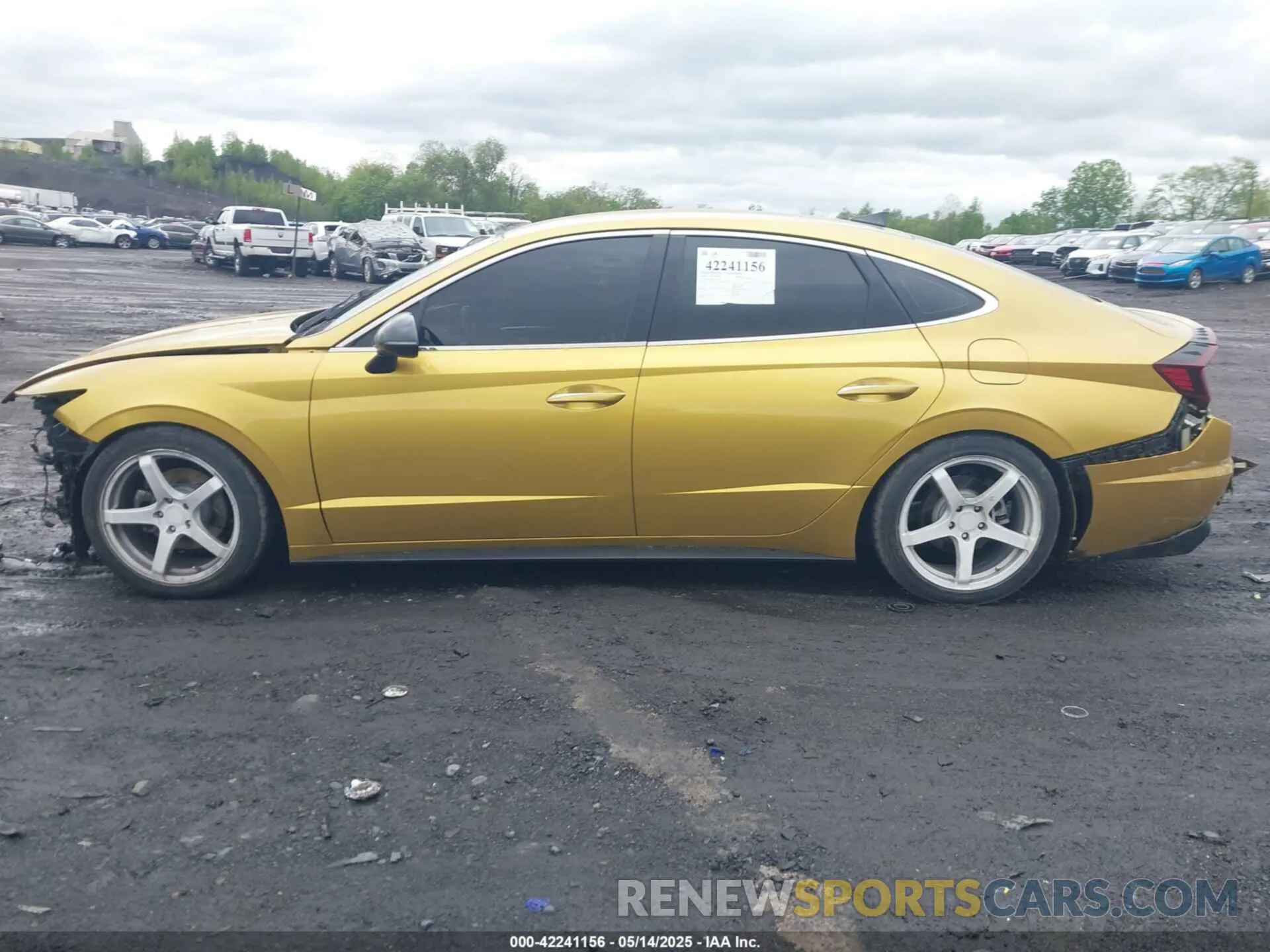 14 fotografías del automóvil dañado 5NPEJ4J21LH012417 HYUNDAI SONATA 2020