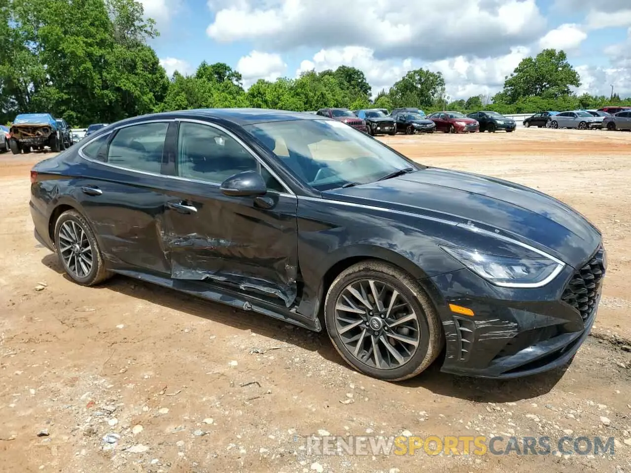 4 fotografías del automóvil dañado 5NPEJ4J21LH028634 HYUNDAI SONATA 2020