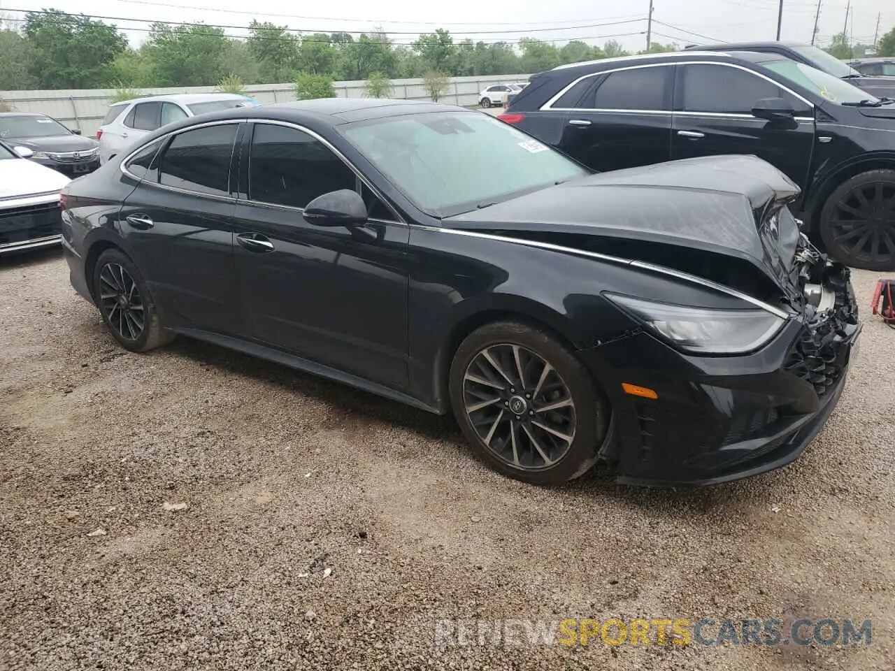 4 fotografías del automóvil dañado 5NPEJ4J22LH005329 HYUNDAI SONATA 2020
