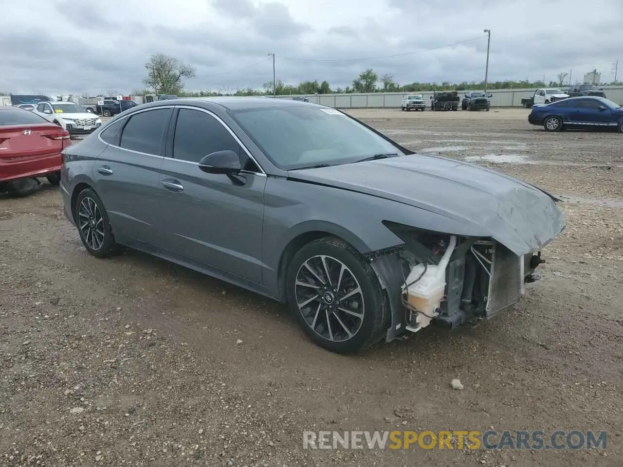 4 fotografías del automóvil dañado 5NPEJ4J22LH023586 HYUNDAI SONATA 2020