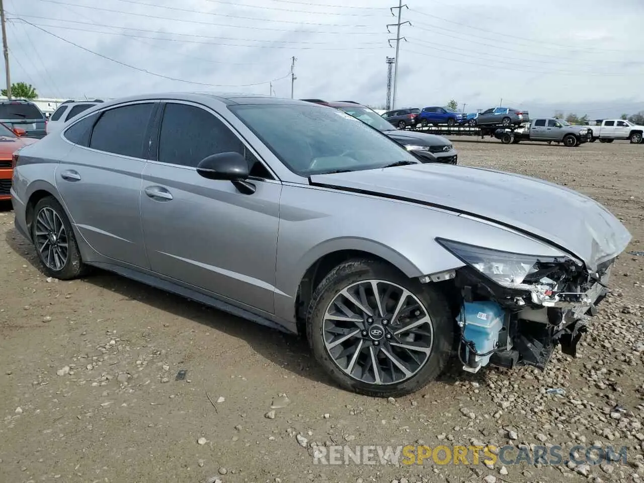 4 fotografías del automóvil dañado 5NPEJ4J22LH030036 HYUNDAI SONATA 2020