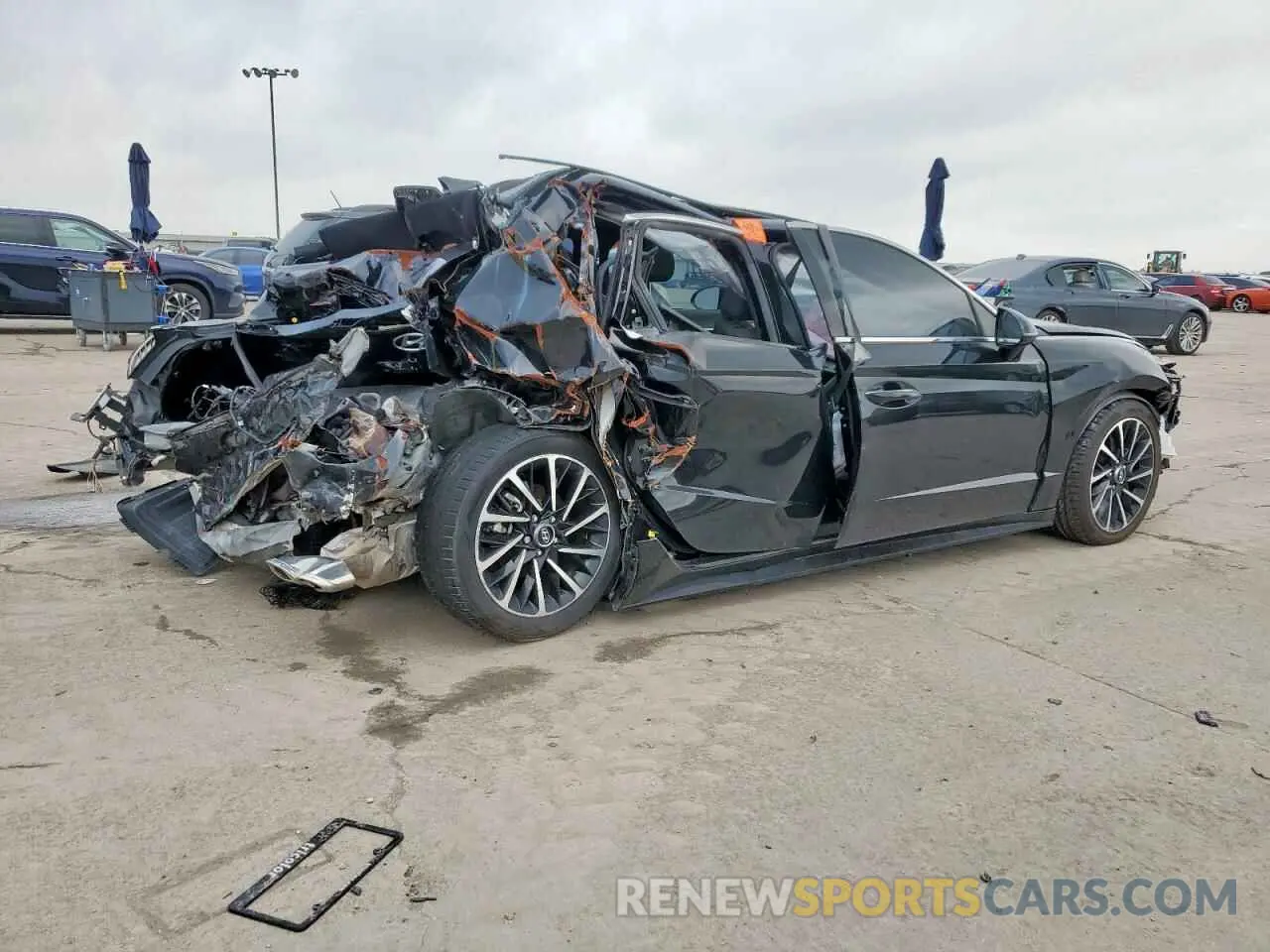 3 fotografías del automóvil dañado 5NPEJ4J23LH026786 HYUNDAI SONATA 2020