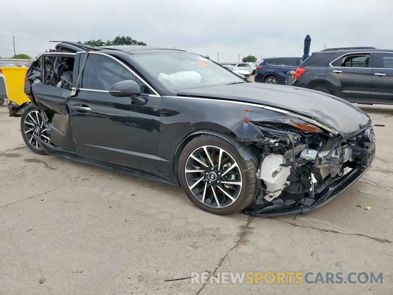 4 fotografías del automóvil dañado 5NPEJ4J23LH026786 HYUNDAI SONATA 2020