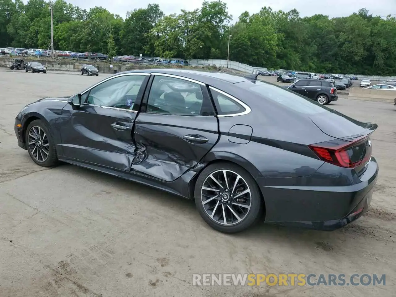 2 fotografías del automóvil dañado 5NPEJ4J23LH045192 HYUNDAI SONATA 2020